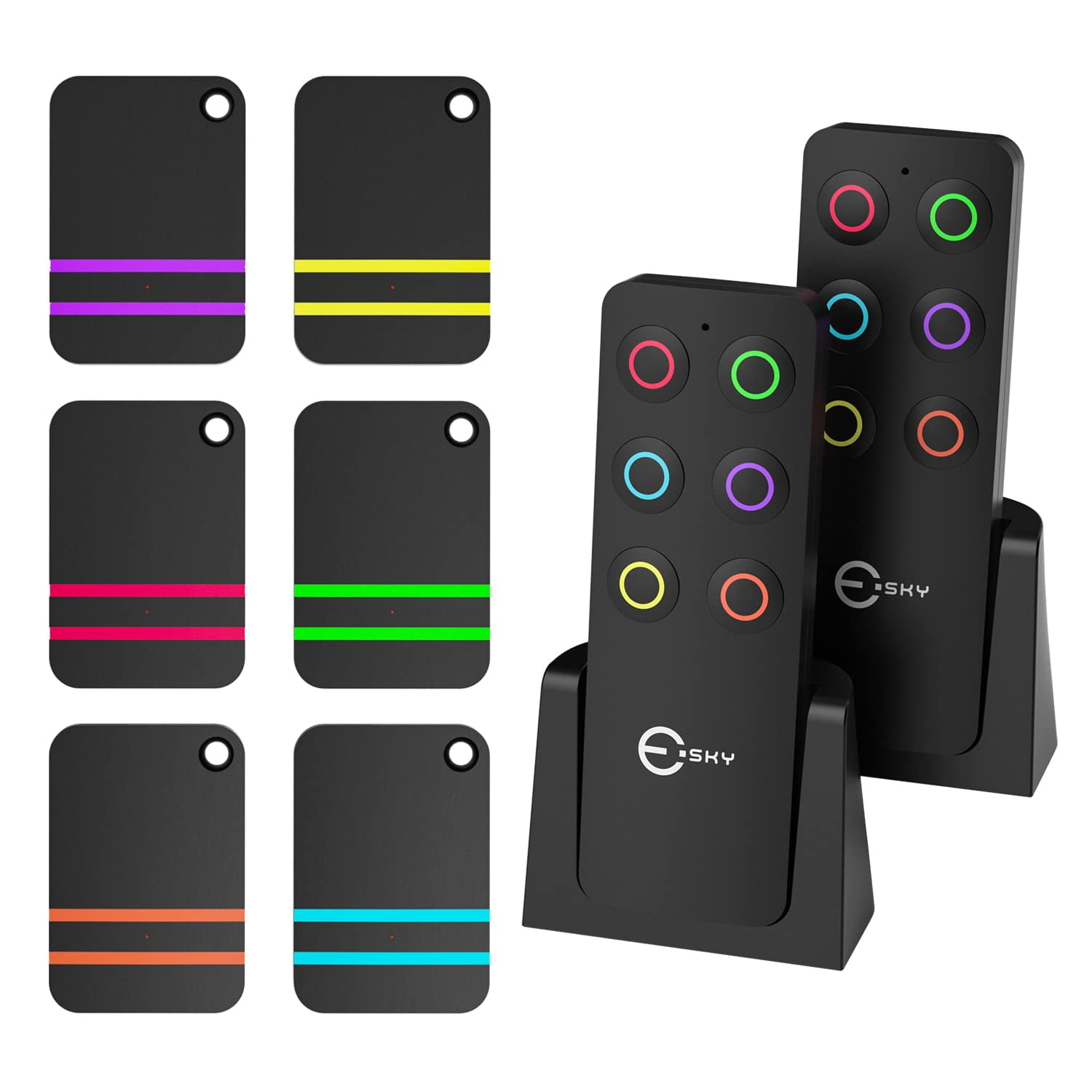 Key Finder, Esky RF Item Locator with 2 Transmitters and 6 Receivers