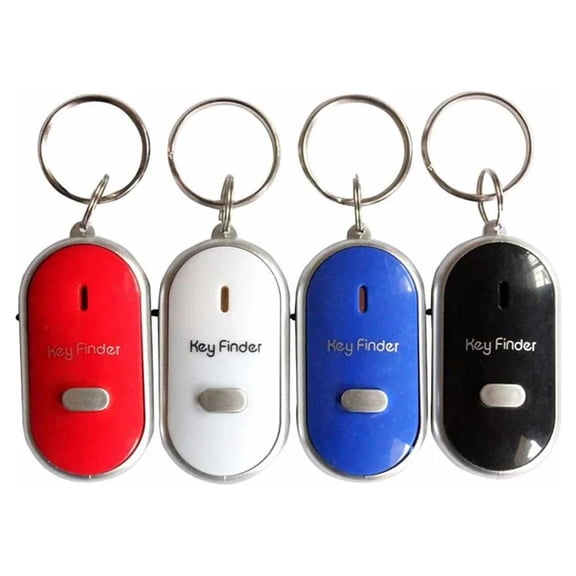Key Finder Locator 4-Pack – Anti-Lost Keychain Tracker with Loud Beep Remote Control for Keys, TV Remote, Pet – Batteries Included – Find Lost Items Fast, Easy Setup – 4 Receivers
