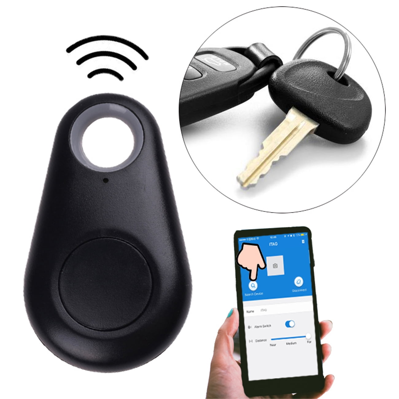 Trackr GPS Tracking Bravo Bluetooth Key Tracker Locator Finder Key Lost  Phone