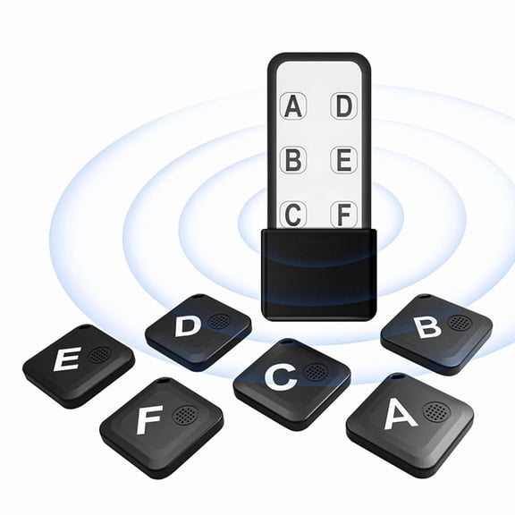 Key Finder Locator with Sound, Remote Tracker with 90dB Sound, 140 Ft Range, Wireless Find My Keys Device, Phone Finder