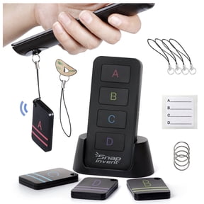 SNAPINVENT Key Finder, TV Remote Finder, Remote Control Retriever, Items Locater Trackers with Beeper Sound