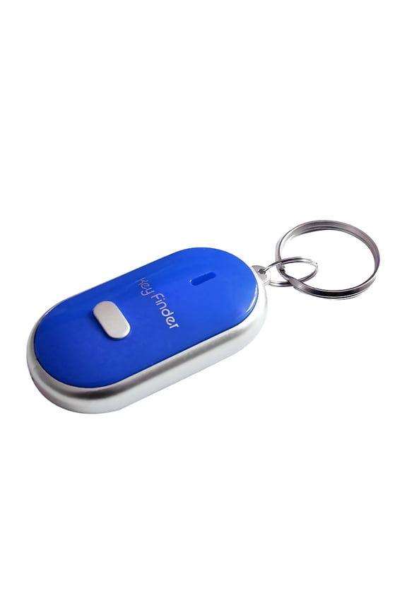 Key Finder Voice Control AntiLost Device Key Finder With Whistle Pet Keychain Locator Key Suitcase Blue