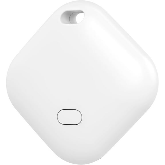 Key Finder, Wallet Tracker Works with Apple Find My (iOS Only), Replaceable Battery, Water-Resistant, Bluetooth Item Finder for Bags, Luggage, Pets & Backpack, White