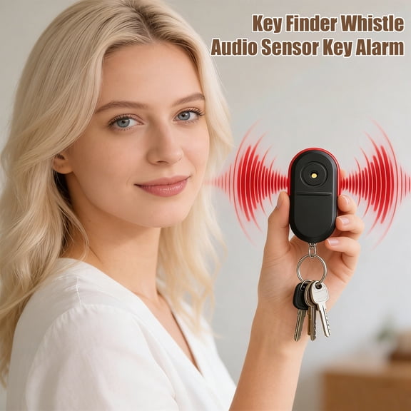 Key Finder Whistle with Audio Sensor Easy to Find Keys Anti-Lost Equipment High Hardness Night Light Key Locator