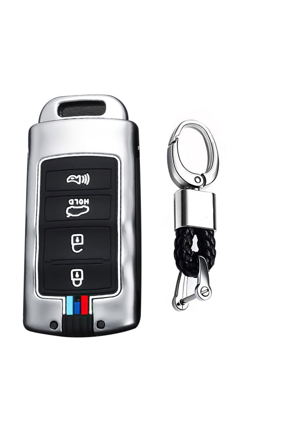 Key Fob Case Cover Fit For KIA Cadenza K9 K7 key keychain Key Housing Key Accessories Protector 4 button Metal Keychain