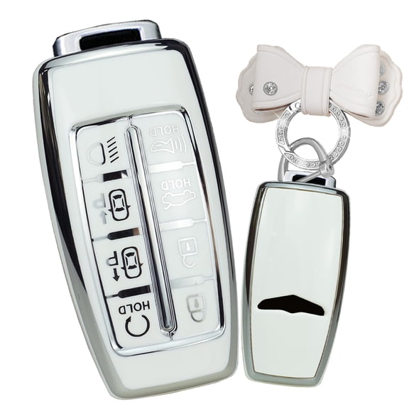 Key Fob Case Cover Fit for Genesis GV80 GV90 G70 TPU Key Shells Automotive Interior Accessories 8 Button