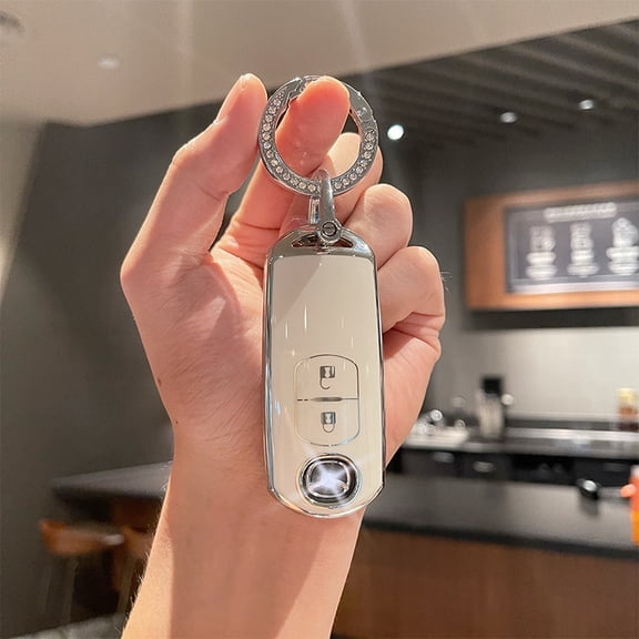 Key Fob Case for Mazda 3 6 8 Miata MX-5 CX-3 CX-5 CX-7 CX-9 4-Buttons Smart Key Shell Car Accessories