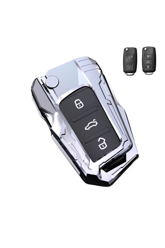 Key Fob Cover Case For VW Jetta Golf Polo MK7 Passat Tiguan Beetle With keyChain
