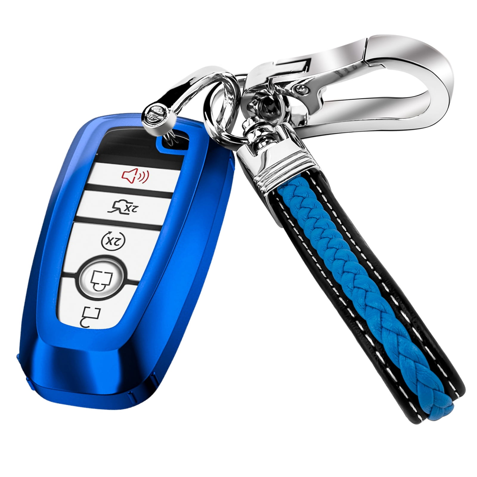 Key Fob Cover Case for Ford Soft TPU Key Holder Full Coverage Car Key