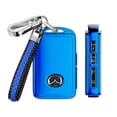 thumbnail image 1 of Key Fob Cover Case for Mazda Soft TPU Key Holder 3/4 Button Smart Car Key Protector with Leather Keychain Lanyard for 2019 2020 2021 Mazda 3 6 5 Series CX3 CX5 CX7 CX9 CX30,Blue, 1 of 7