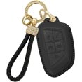 thumbnail image 1 of Key Fob Cover Compatible with Cadillac Lyriq Optiq Vistiq Escalade XT4 CT4 CT5 CT6 CTS ATS XT4 2023-2026 5 Button Keychain Case Holder Protector,Black, 1 of 8