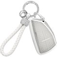 thumbnail image 1 of Key Fob Cover Compatible with Chevrolet Silverado 1500 Traverse Equinox GMC Sierra 1500 Buick Envision 2025-2026 Keychain Case Holder Protector,4 Button C White, 1 of 9