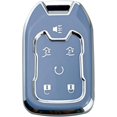 thumbnail image 1 of Key Fob Cover Compatible with Chevrolet Silverado Suburban Tahoe GMC Yukon Yukon XL Terrain Acadia 2015-2020 5 Button TPU Keychain Case Holder Protector,Blue-single Set, 1 of 6