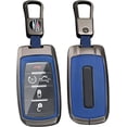 thumbnail image 1 of Key Fob Cover Compatible with Dodge Ram 1500 Limited 2500 3500 4500 5500 2020-2026 3/4/5/6 Button Leather Keychain Case Holder Protector, 1 of 7