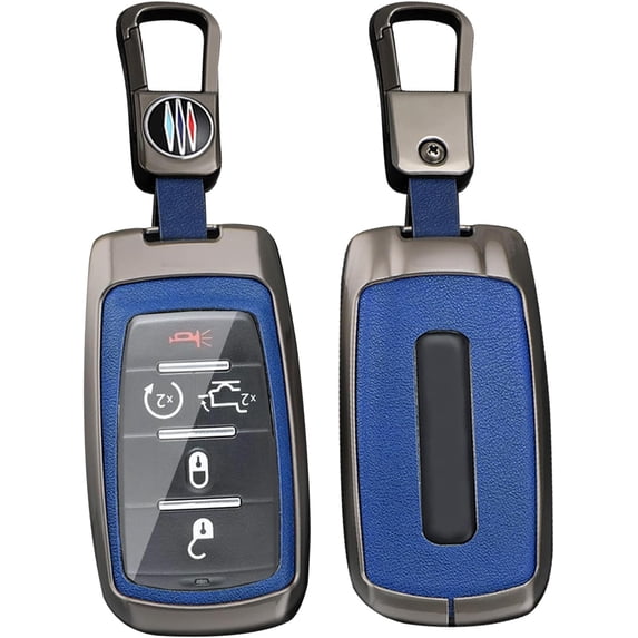 Key Fob Cover Compatible with Dodge Ram 1500 Limited 2500 3500 4500 5500 2020-2026 3/4/5/6 Button Leather Keychain Case Holder Protector