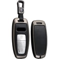 thumbnail image 1 of Key Fob Cover Compatible with Fit for Audi A3 A6 A8 E-Tron S3 RS6 RS7 SQ7 SQ8, Metal Key Case, Leather Key Fob Protector, Keychain Case Holder Protector, 1 of 7