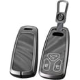 thumbnail image 1 of Key Fob Cover Compatible with Fit for Audi A4 A4L A5 A6 A7 A8 Q5 Q7 R8 RS Q3 RS4 RS5 RS7 S4 S5 S6 S7 S8, Metal Frame Key Shell, Keychain Case Holder Protector,Short-keychain-grey, 1 of 7