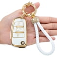 thumbnail image 1 of Key Fob Cover Compatible with Fit for Audi A4 Q7 Q5 TT A3 A6 SQ5 SQ7 R8 S5 Smart Key Premium Soft TPU Anti-dust Full Protection Keychain Case Holder Protector, 1 of 4