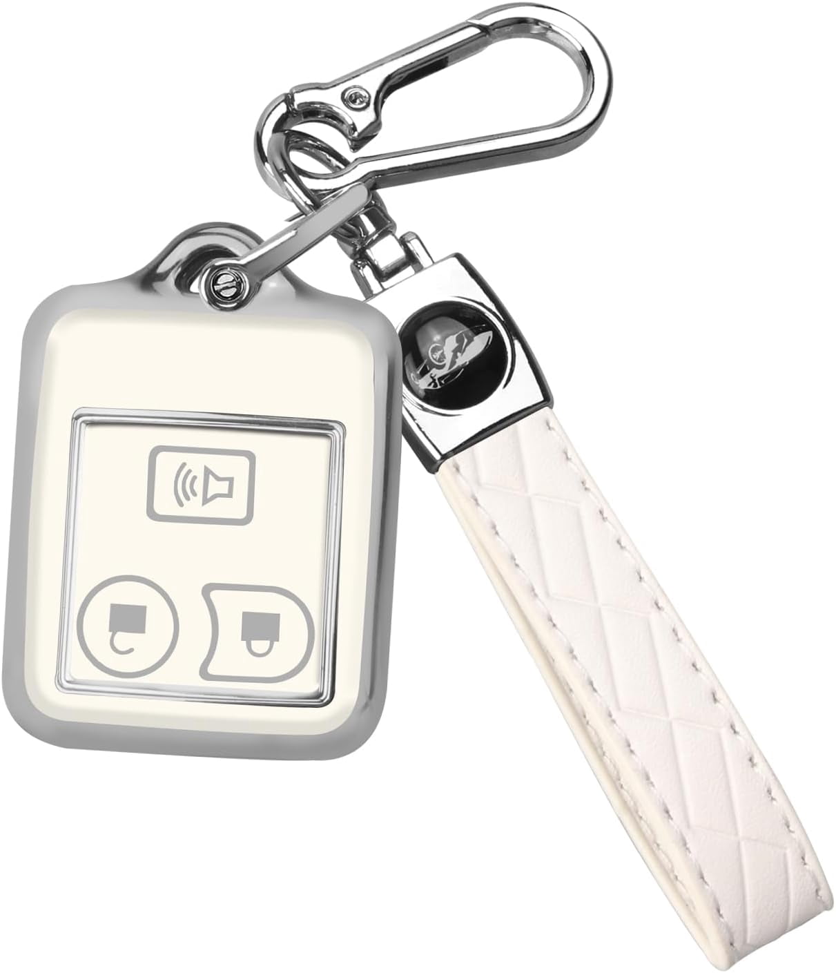Key Fob Cover Compatible with Fit for Ford Mustang Focus Explorer Edge Taurus Lincoln Mercury Smart Car 4 Buttons Soft TPU Full Protector Keychain Case Holder Protector