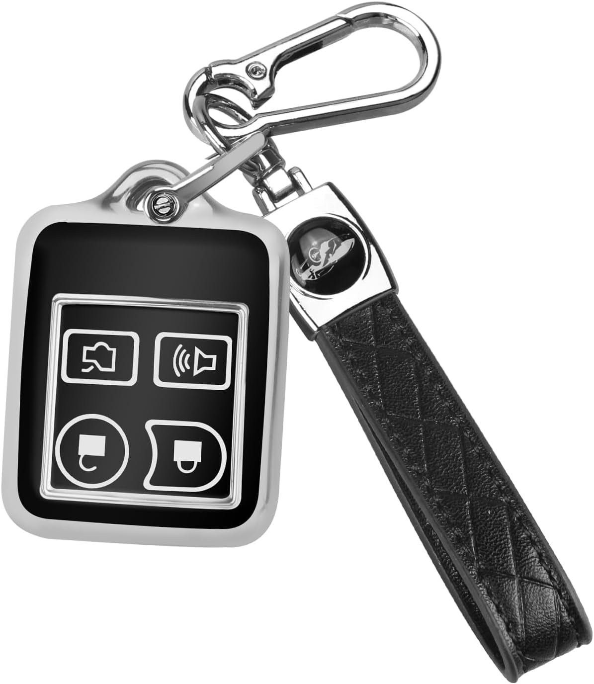 Key Fob Cover Compatible with Fit for Ford Mustang Focus Explorer Edge Taurus Lincoln Mercury Smart Car 4 Buttons Soft TPU Full Protector Keychain Case Holder Protector