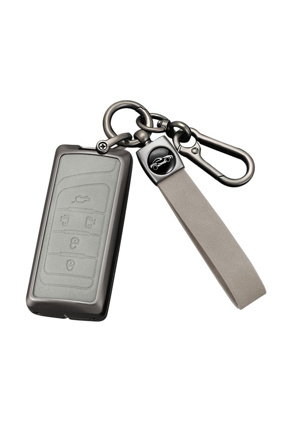 Key Fob Cover Compatible with Fit for GAC Trumpchi Aion S V Y LX GS3 GS4 GS5 GS7 GS8 GA6 GM6 GM8 M8 Leather and Zinc Alloy Smart Keychain Case Holder Protector