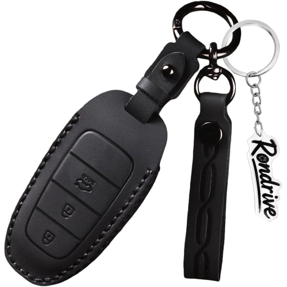 Key Fob Cover Compatible with Fit for Hyundai Tucson Santa Fe Palisade Sonata Ioniq 5 6 N Santa Cruz Nexo 2019-2025 Keychain Case Holder Protector,3-btn-black