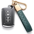 thumbnail image 1 of Key Fob Cover Compatible with Fit for Toyota Avalon Camry Corolla RAV4 Sequoia Highlander 4Runner 2011-2019 4 Button Soft TPU Keychain Case Holder Protector,B Gray, 1 of 5