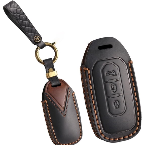 Key Fob Cover Compatible with Ford Territory Taurus Territory EV Equator EcoBoost Titanium Kuga Transit 2024-2025 Keychain Case Holder Protector,Black
