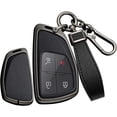 thumbnail image 1 of Key Fob Cover Compatible with GMC Acadia Denali Yukon Terrain Buick Envision Avenir Chevrolet Equinox Traverse Tahoe 2021-2026 4 Button Keychain Case Holder Protector, 1 of 6