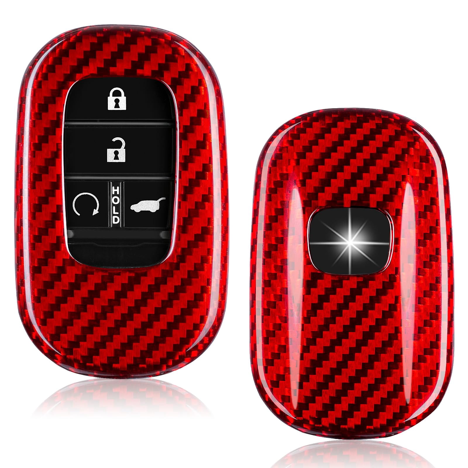 Key Fob Cover Compatible with Honda,Real Carbon Fiber Key Fob Case fits ...