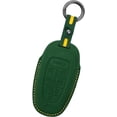 thumbnail image 1 of Key Fob Cover Compatible with Hyundai Ioniq 5 2022-2024 8-Button Handmade Leather Car Key Case with Key Fob Strap Protective Key Housing Keychain Case Holder Protector,Dark Grey,Dark Green, 1 of 8