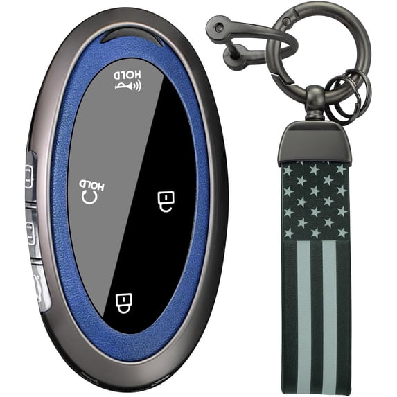 Key Fob Cover Compatible with Hyundai Tucson Kona Ioniq 5 Ioniq 6 Ioniq 9 Grandeur Santa Fe Elantra N Sonata TPU 3 4 5 Button Keychain Case Holder Protector,A Blue