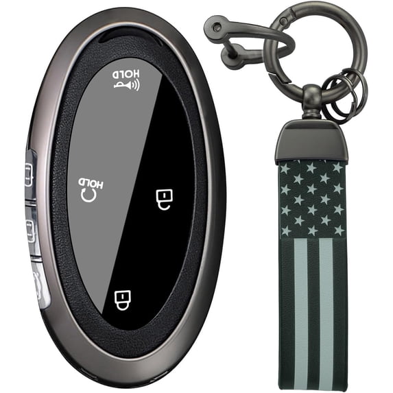 Key Fob Cover Compatible with Hyundai Tucson Kona Ioniq 5 Ioniq 6 Ioniq 9 Grandeur Santa Fe Elantra N Sonata TPU 3 4 5 Button Keychain Case Holder Protector,A Black
