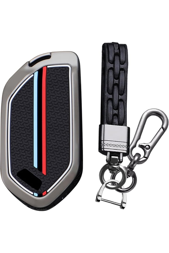 Key Fob Cover Compatible with Kia Telluride EV6 EV9 Sorento K4 K5 GT-LINE Sportage Carnival 2018-2024 5 Button Keychain Case Holder Protector,7 Button Black
