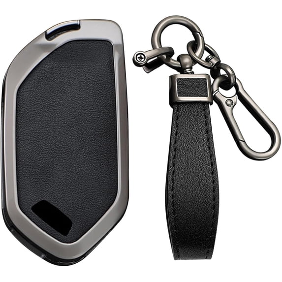 Key Fob Cover Compatible with Kia Telluride Sorento K3 K4 K5 K5GT-LINE K8 Sportage Carnival EV6 EV9 Picanto Morning 2022-2026 5 Button Keychain Case Holder Protector,A Black
