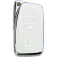 thumbnail image 1 of Key Fob Cover Compatible with Lexus ES350 NX300h RC RX IS 300 350 200t GS450H LX570 2013-2018 5 Button TPU Keychain Case Holder Protector,White-Single Set, 1 of 6