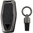 thumbnail image 1 of Key Fob Cover Compatible with Mitsubishi Outlander Pajero Sport L200 Delica Mini eK Colt 2021-2026 3 Button Keychain Case Holder Protector,2 Button Black, 1 of 9