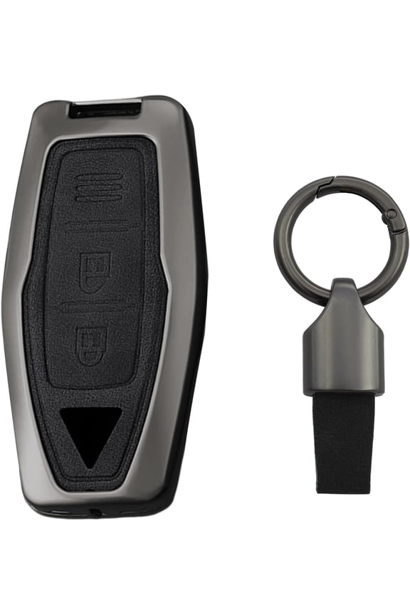 Key Fob Cover Compatible with Mitsubishi Outlander Pajero Sport L200 Delica Mini eK Colt 2021-2026 3 Button Keychain Case Holder Protector,2 Button Black