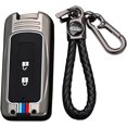 thumbnail image 1 of Key Fob Cover Compatible with Mitsubishi Outlander Sport Eclipse Cross ASX Mirage RVR Lancer Fortis Ex 2 Button Keychain Case Holder Protector,2 button-Black, 1 of 7