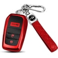 thumbnail image 1 of Key Fob Cover Compatible with Toyota Camry 4Runner RAV4 Tundra Tacoma Corolla Grand Highlander 2025-2026 3/4 Button TPU Keychain Case Holder Protector,red, 1 of 4