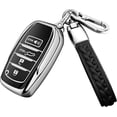 thumbnail image 1 of Key Fob Cover Compatible with Toyota Camry 4Runner Venza RAV4 Prime Land Cruiser Grand Highlander Tacoma Corolla Prius Crown 2025-2026 Keychain Case Holder Protector,Silver, 1 of 5