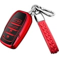 thumbnail image 1 of Key Fob Cover Compatible with Toyota Camry 4Runner Venza RAV4 Prime Land Cruiser Grand Highlander Tacoma Corolla Prius Crown 2025-2026 Keychain Case Holder Protector,Red, 1 of 5