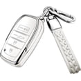 thumbnail image 1 of Key Fob Cover Compatible with Toyota Camry 4Runner Venza RAV4 Prime Land Cruiser Grand Highlander Tacoma Corolla Prius Crown Tundra Hilux Mirai 2016-2026 4/5 Button Keychain Case Holder Protector, 1 of 5