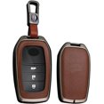 thumbnail image 1 of Key Fob Cover Compatible with Toyota Camry Highlander Land Cruiser Grand Highlander Prius 2019-2026 3/4/5/6 Button Keychain Case Holder Protector,B Keychain Gun Brown, 1 of 9
