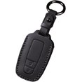 thumbnail image 1 of Key Fob Cover Compatible with Toyota Camry RAV4 Highlander Hatchback Corolla Avalon C-HR Prado Prius GT86 4Runner 2019-2024 3 Button Keychain Case Holder Protector,2 Buttons Black, 1 of 7