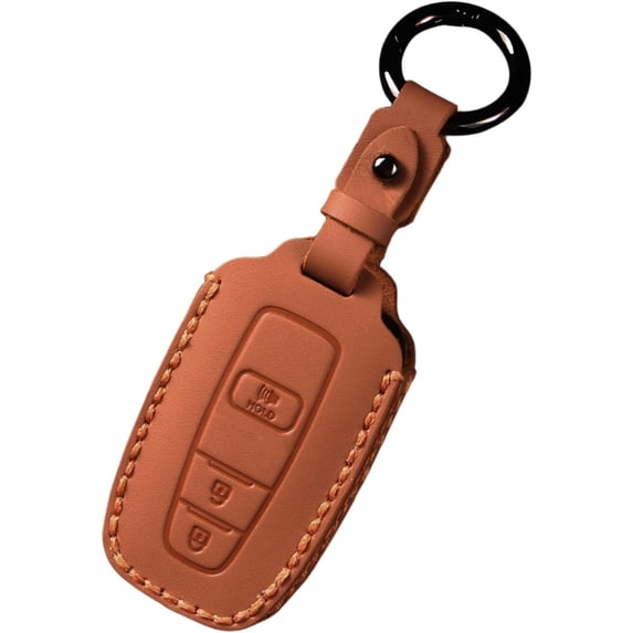 Key Fob Cover Compatible with Toyota Camry RAV4 Highlander Hatchback Corolla Avalon C-HR Prado Prius GT86 4Runner 2019-2024 3 Button Keychain Case Holder Protector,3 Buttons B Orange