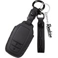 thumbnail image 1 of Key Fob Cover Compatible with Toyota RAV4 Camry Tacoma Corolla Sienna Tundra Prius Grand Highlander 2018-up Keychain Case Holder Protector,2-BTN-Black, 1 of 9