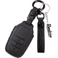 thumbnail image 1 of Key Fob Cover Compatible with Toyota RAV4 Camry Tacoma Corolla Sienna Tundra Prius Grand Highlander 2018-up Keychain Case Holder Protector,3-BTN-Black, 1 of 9