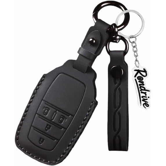 Key Fob Cover Compatible with Toyota RAV4 Camry Tacoma Corolla Sienna Tundra Prius Grand Highlander 2018-up Keychain Case Holder Protector,4-BTN-Sliding-Door-Black