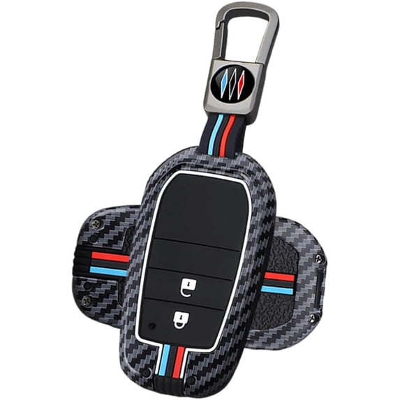 Key Fob Cover Compatible with Toyota Yaris GR Corolla Cross Yaris Hybrid Hilux C-HR 2020-2024 2 Button Keychain Case Holder Protector,2 Buttons C Grey